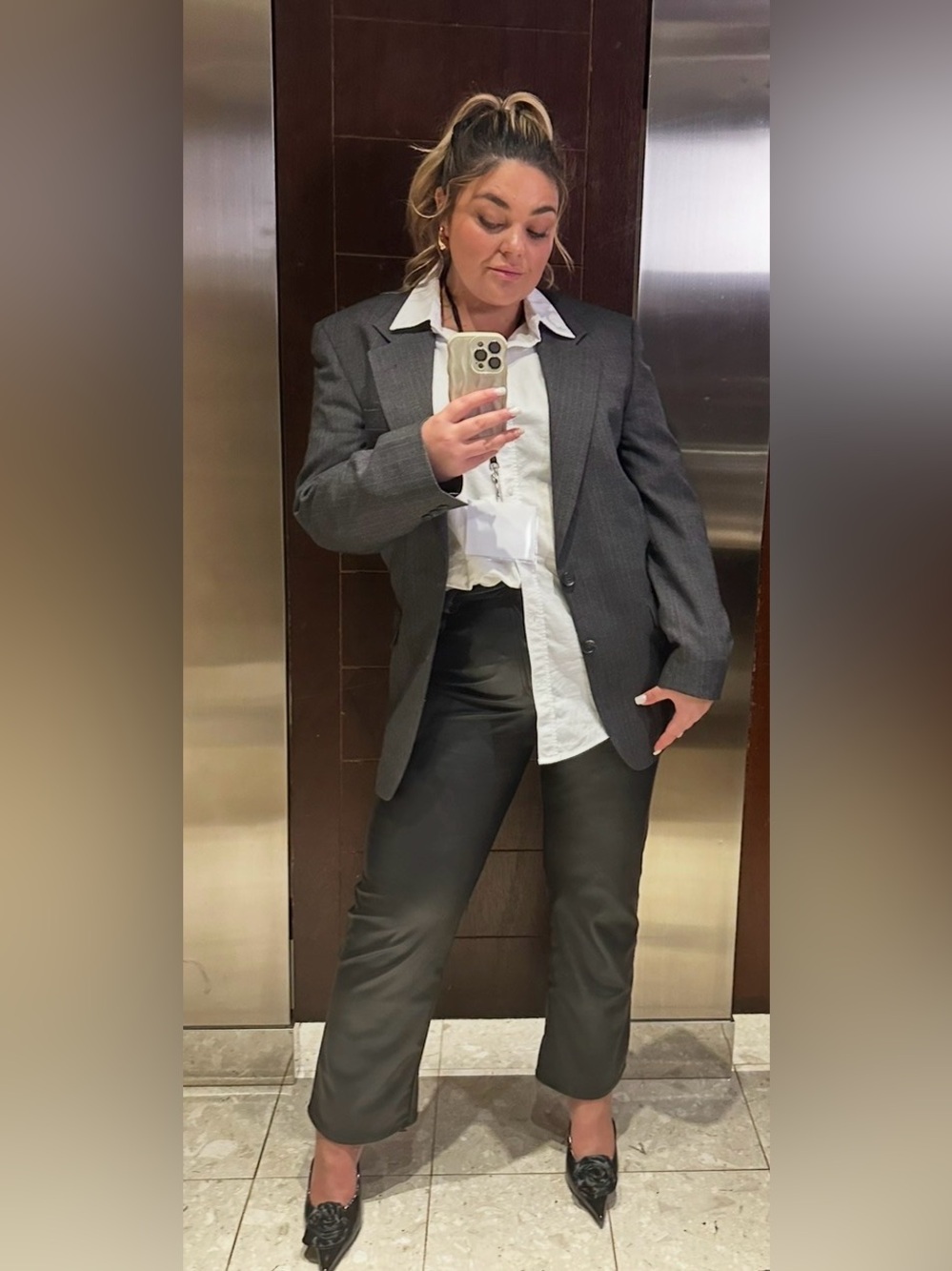 H&M Black Wide Leg Pants - Picture 4 of 4